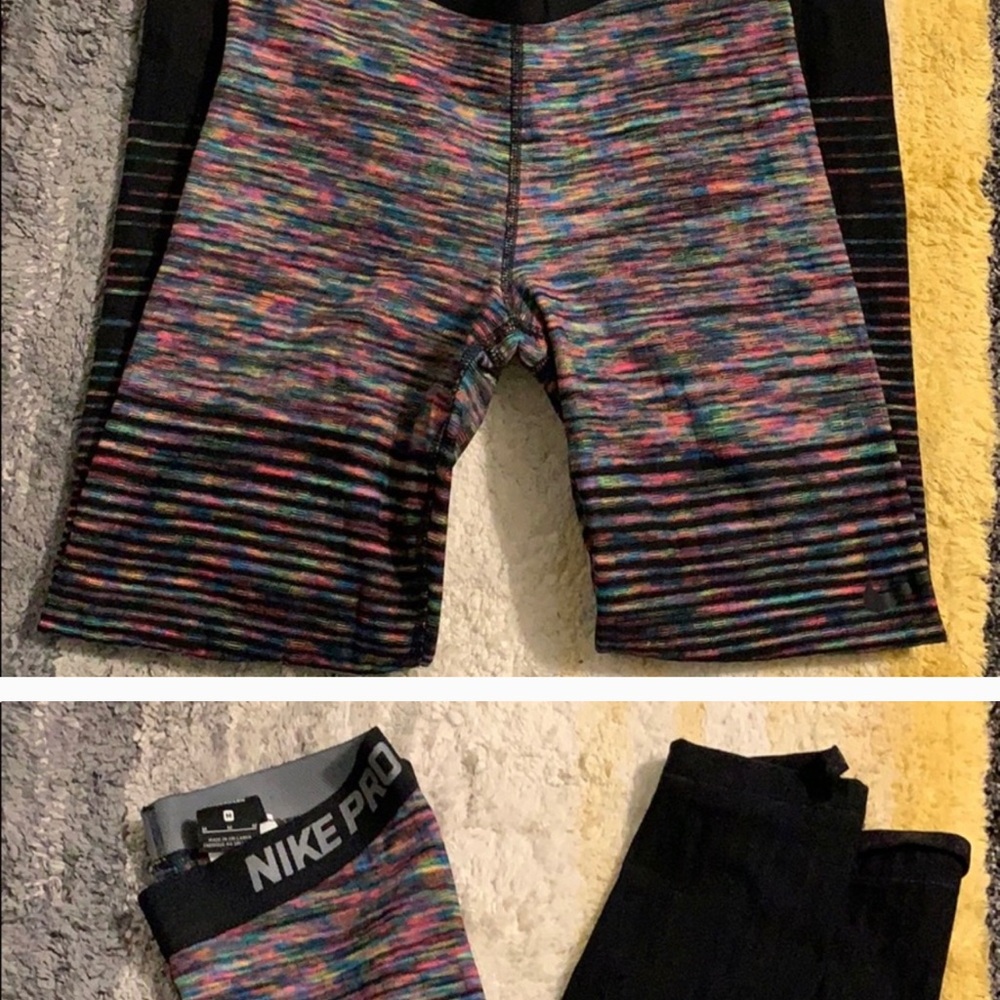 Nike hyper warm pro leggings rainbow